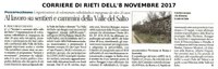 Al lavoro su sentieri e cammini della Valle del Salto